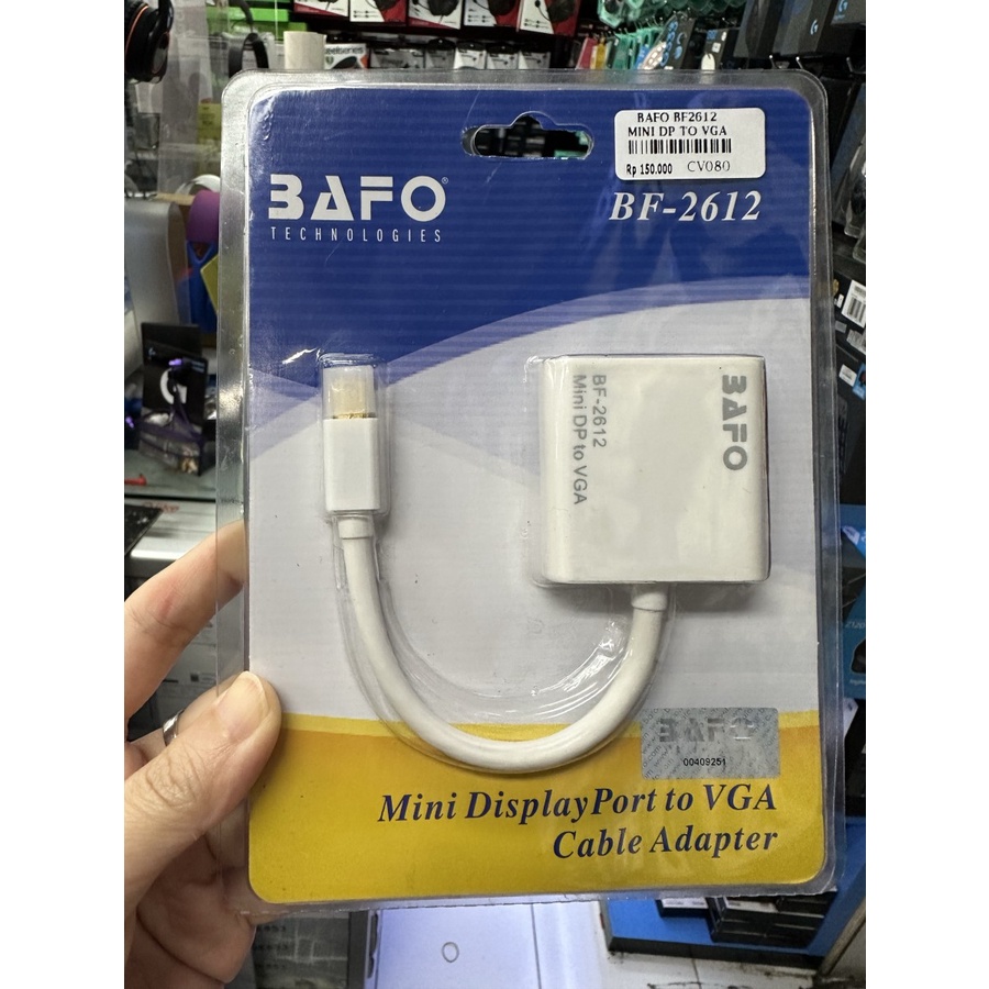 Bafo BF2612 Mini Display Port to VGA Adapter Converter Mini DP BF-2612