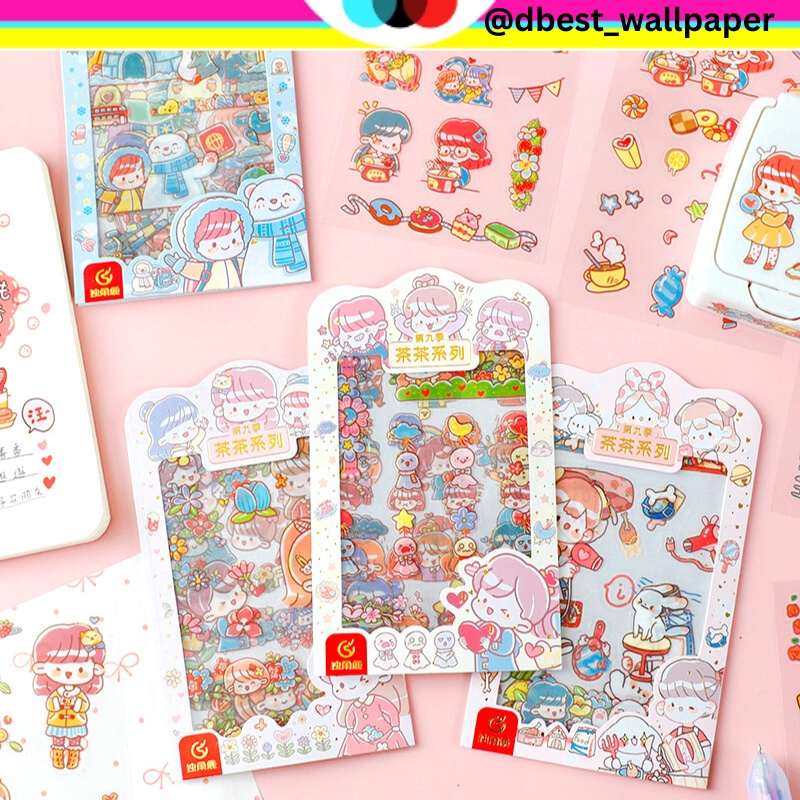 

ISI 4 LEMBAR MANDOU ANIME GIRL KARTUN SERIES CUTTING STICKER DECORATIVE PACK STIKER DEKORASI JOURNAL LUCU PET TRANSPARANT UNTUK HIAS SCRAPBOOK BUKU DIARY HP HOBI JOURNALING DLL @dbestwallpaper