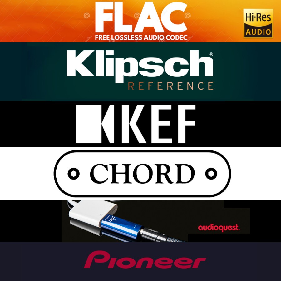 FLAC Audiophile Demo Speaker AUDIOQUEST, KEF, CHORD, KLIPSCH, PIONEER
