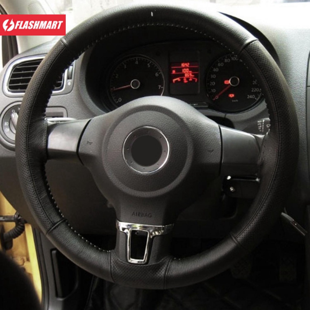 Flashmart Karlor Cover Setir Mobil Kulit DIY dengan Alat Jahit - RZLX501