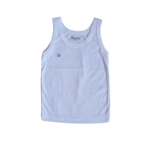 Bonza Singlet Bayi Kaos Dalam Anak Halus Bahan Cotton SNI Untuk Usia 0 Bulan sd 7 Tahun