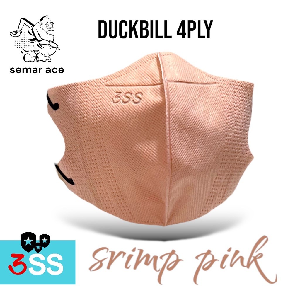 MASKER DUCKBILL 3SS 4 PLY WARNA NO BOX ISI 50