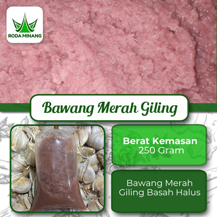

Bawang Merah Giling Halus Segar Bumbu Jadi Basah Asli Tanpa Pengawet MSG - 250 Gram