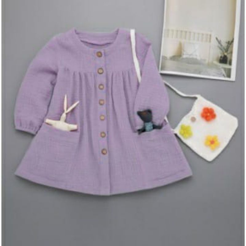 Dress anak perempuan kekinian Merta. Dress anak perempuan. Dress anak perempuan terbaru. Dress anak 