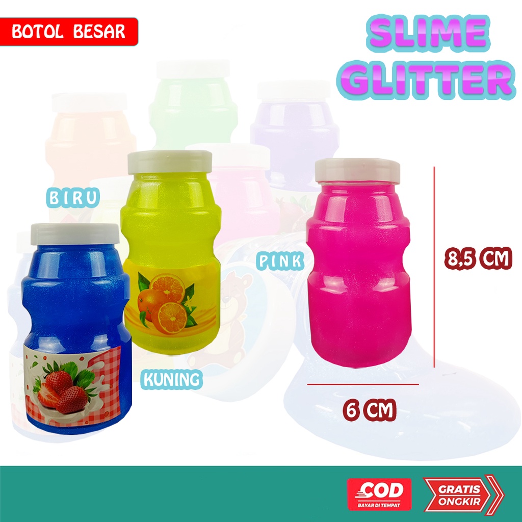 Mainan Anak Slime/ Clear Slime / Slime Botol Besar 03Y