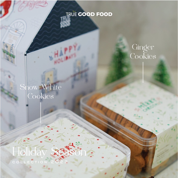 

TRUE GOOD FOOD NATAL PACKAGE COOKIES HAMPERS NEW YEAR - NOEL