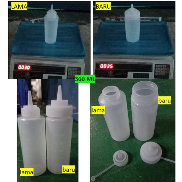 FYGALERY HL0221 Botol Saus Plastik Botol Saos Kecap Cuka