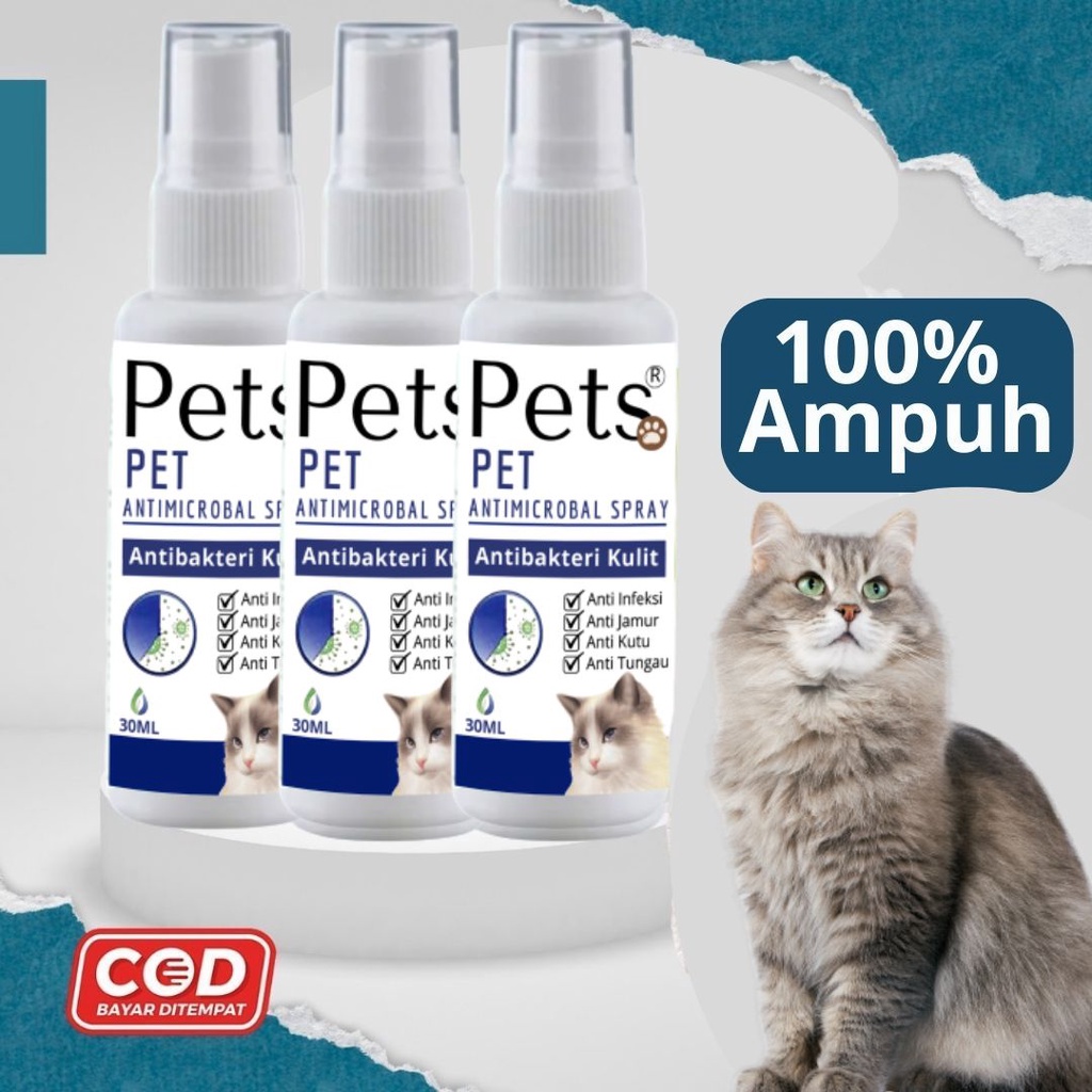 Cat Spray Obat Kucing Semprot Anti Jamur Infeksi Dan Anti Bakteri FEFARM