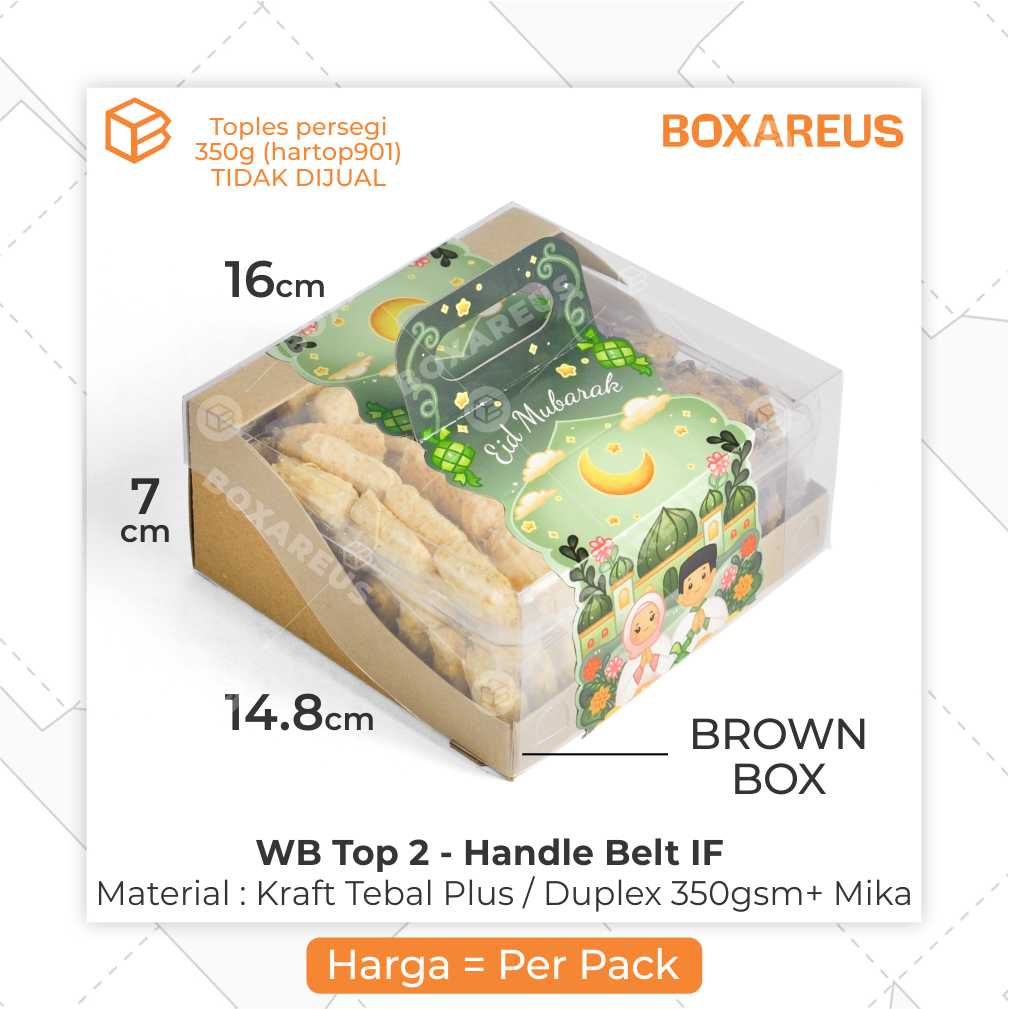 Dus Kue Kering Parcel Idul Fitri Box Hampers Lebaran Toples | WB TOP 2