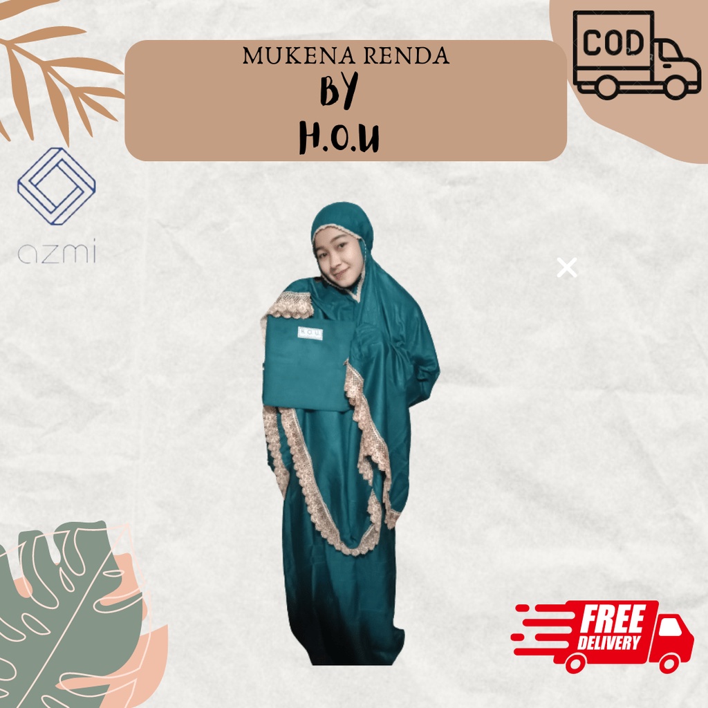 Mukena Renda By H.O.U Mukena Dewasa ALL Size Free Tas