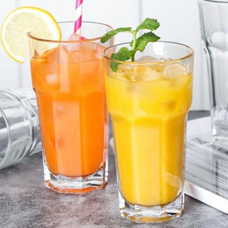 PALING LARIS 6pcs Gelas Hhball Rockbar 375ml (isi 6pcs) KEDAUNG 912/ Gelas Tumbler Es Teh Lemon Tea/