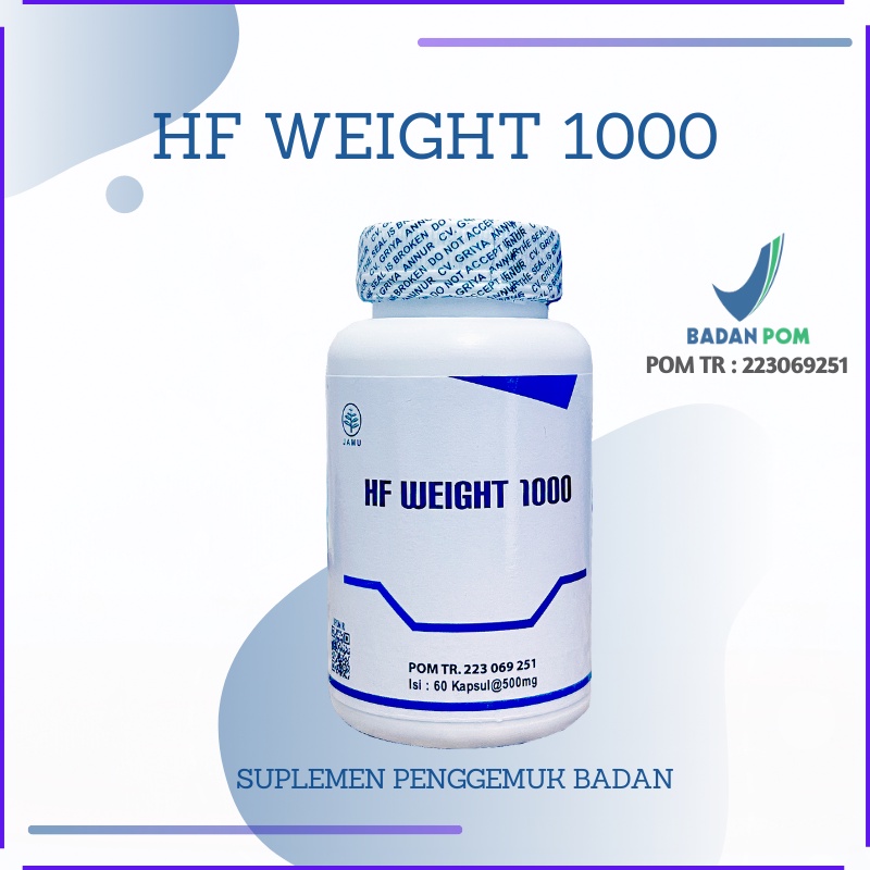 Weight 1000 Suplemen Penggemuk Badan Mass Gainer 60 Kapsul