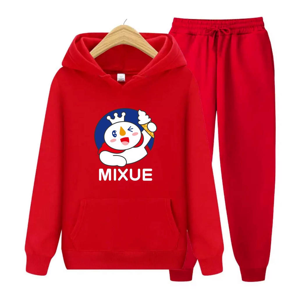 Sweater Hoodie Mixue Anak Viral Atasan/Setelan Hoodie Size M,L,XL Bisa Bayar Ditempat COD