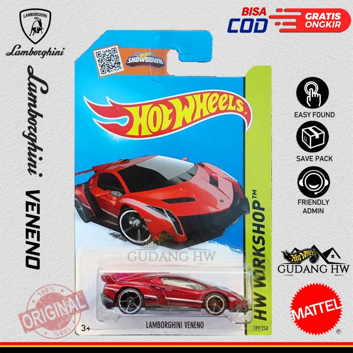 HOT WHEELS LAMBORGHINI VENENO SET - MOBIL BALAP MOBIL SPORT TERBARU