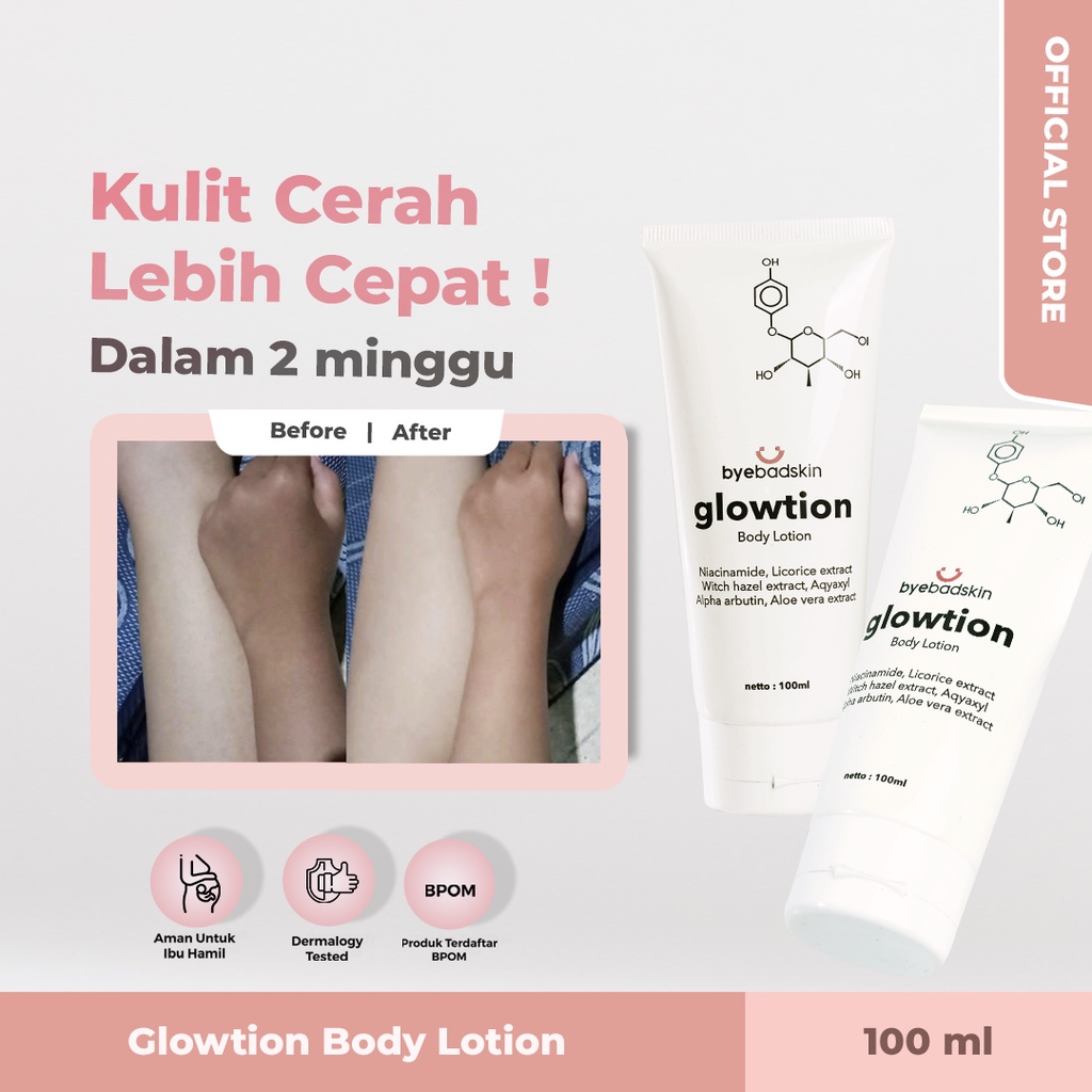 Byebadskin Glowtion - Body Lotion Pemutih Instan