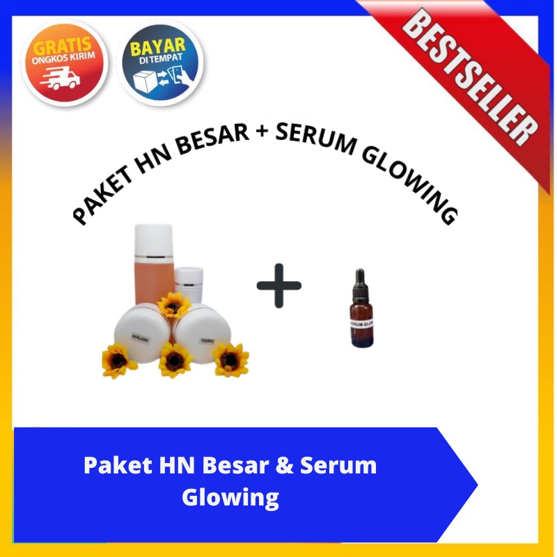 PAKET SERUM GLOWING + HN 30GR BERKUALITAS