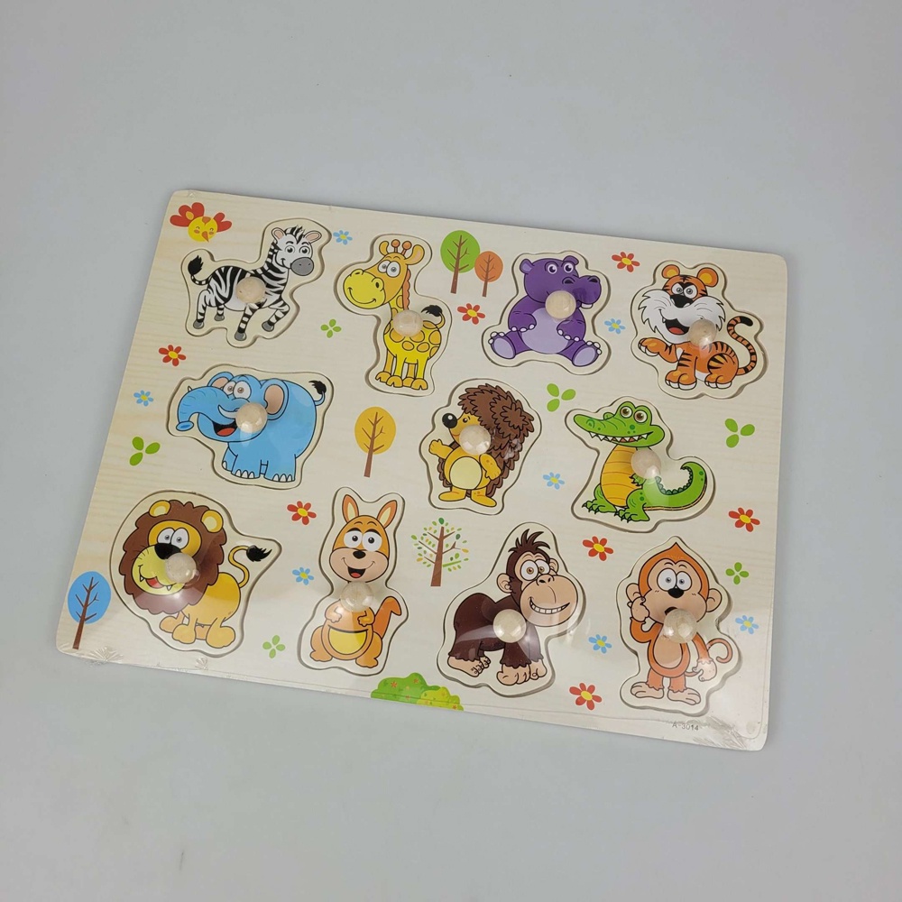 Mainan Edukasi Kayu Bayi Anak Wooden Baby Educational Model Hewan