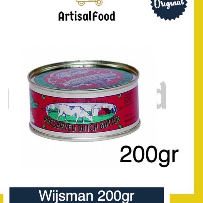 

❂ Wijsman Wisman Wisjman Butter Mentega Roombutter 200 gr KALENG 200gr Ω