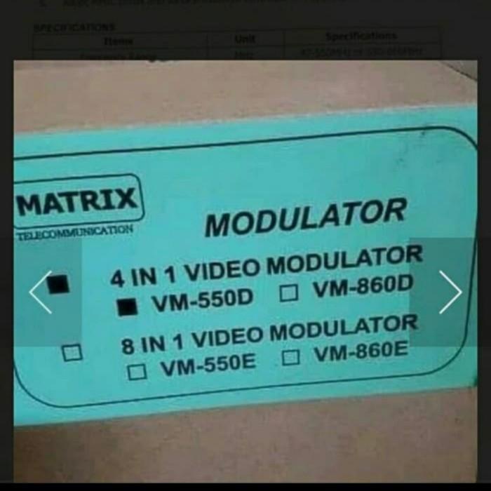 Modulator Matrix 4 channel VM 550D VHF TV Kabel 4 in 1 Matrix