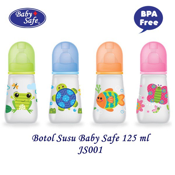 Baby Safe Babysafe JS001Feeding Bottle Botol Susu Bayi Anak 125ml