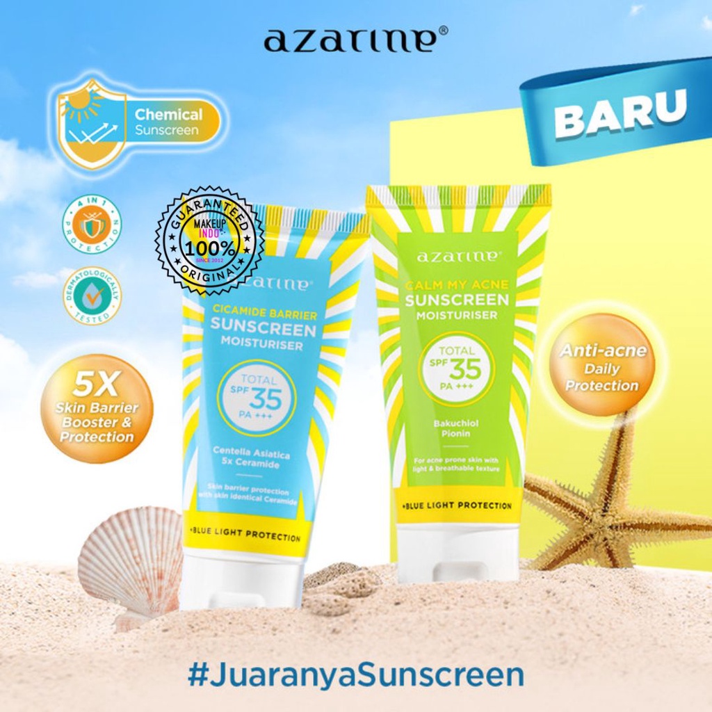 Azarine Sunscreen Moisturiser SPF35 PA+++ 40ml
