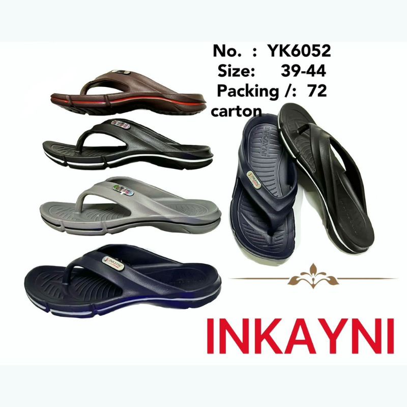 Sandal Jepit Karet Pria Dewasa / Sandal Karet Merek Inkayni Size 39-44 YK6052