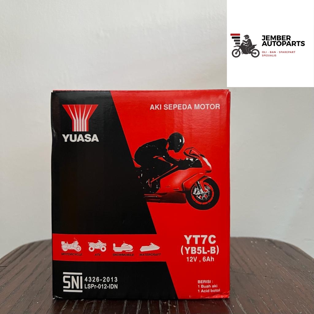Aki Kering Yuasa YT7C/Accu/Battery Supra, Jupiter Z, Smash, Mio Sporty