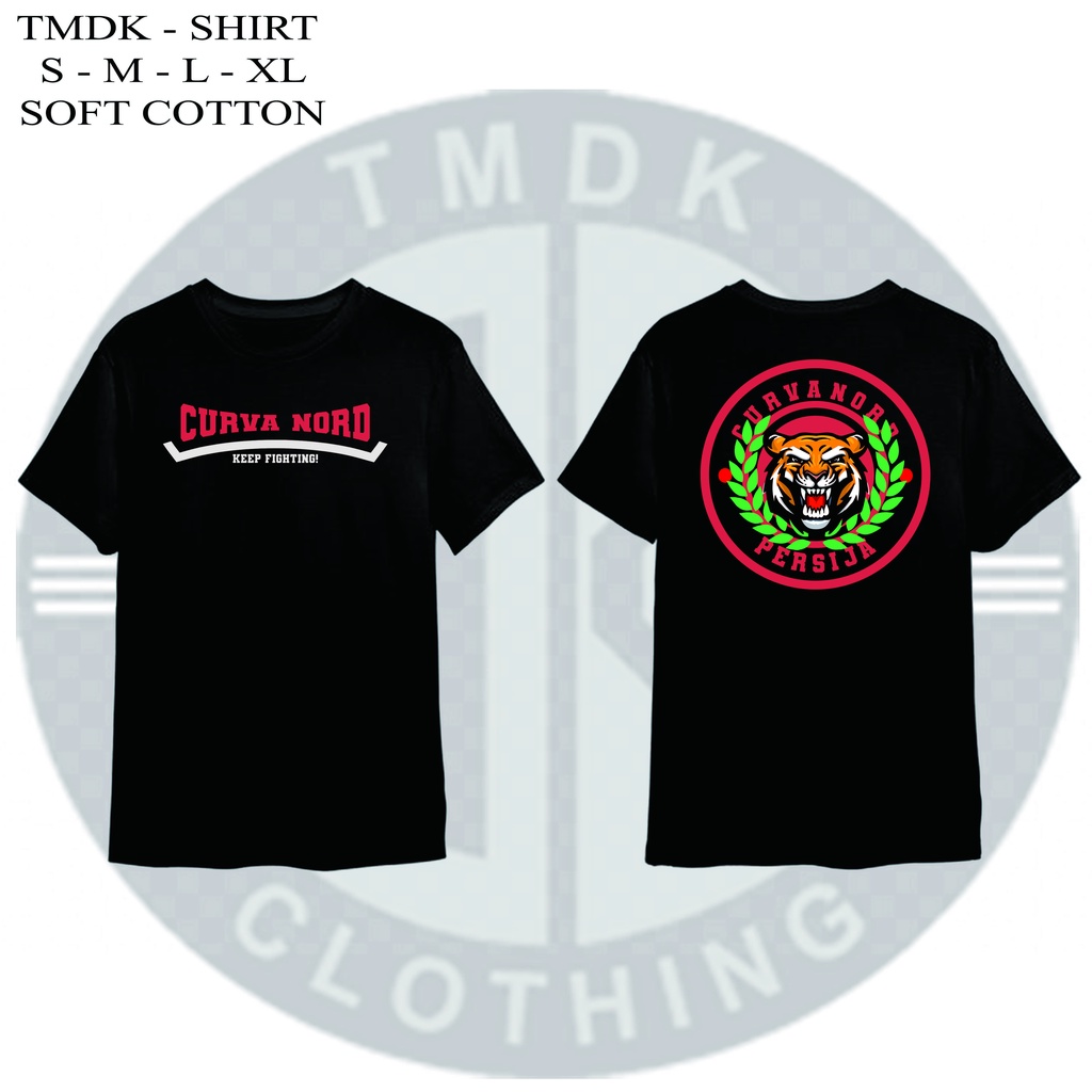 Tshirt Kaos JAKMANIA CURVA NORD UTARA - The Jack Garis Keras - Kaos Persija Jakarta - Macan Kemayora