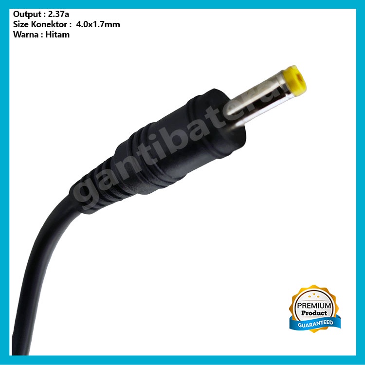 Adaptor Charger Laptop Toshiba 19V-2.37a DC 4.0*1.7mm Original