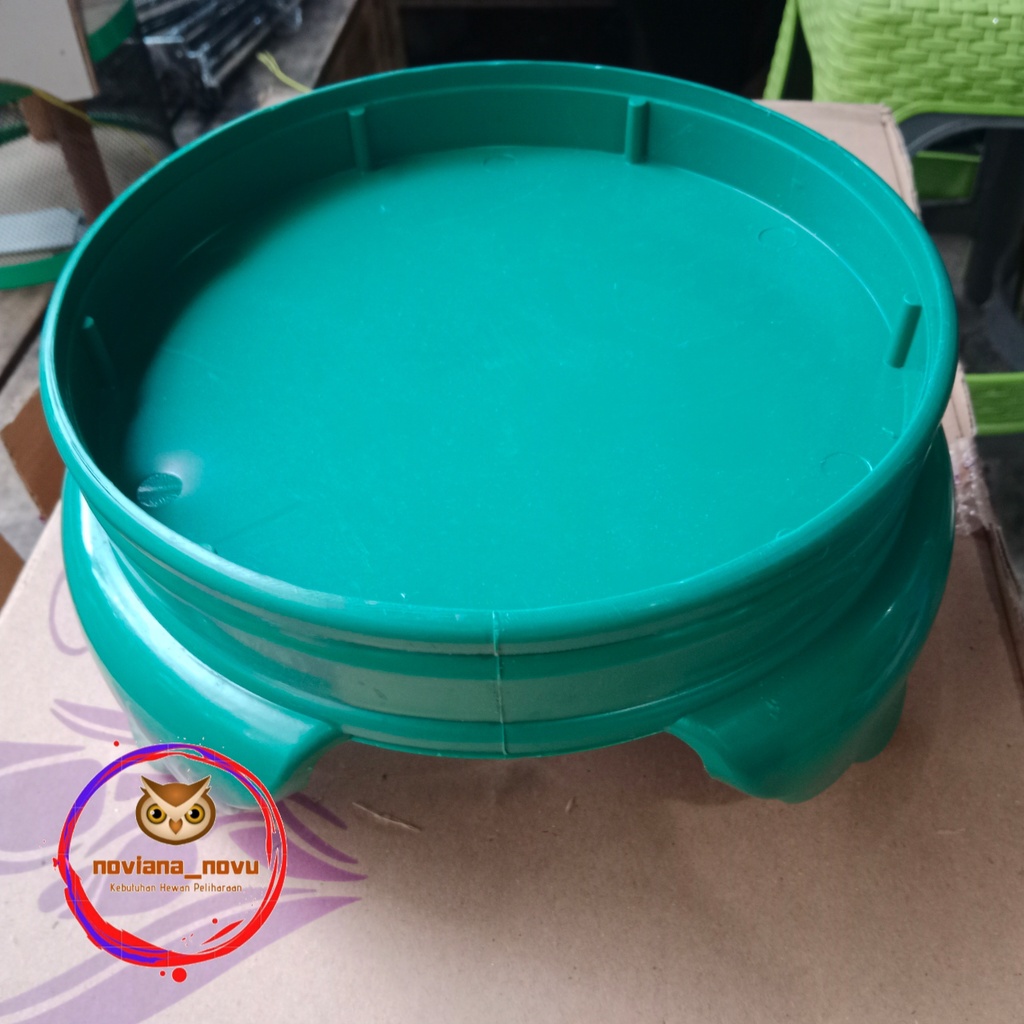 TEBOK SANGKAR KANDANG PLECI KECIL DIAMETER 23 KAPSUL ALTO POLOS MOTIF PLASTIK TEBAL POLOS LUBANG WAR