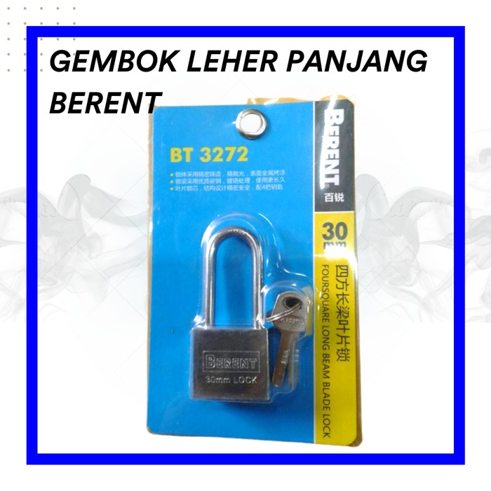 

&<&<&<&] Gembok Berent Leher Panjang 30MM 40MM 50MM 60MM