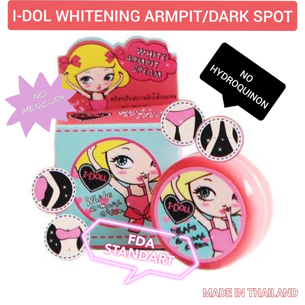 IDOL Whitening Armpit Cream / Cream Pemutih Ketiak Pemutih Dark Spot Import.