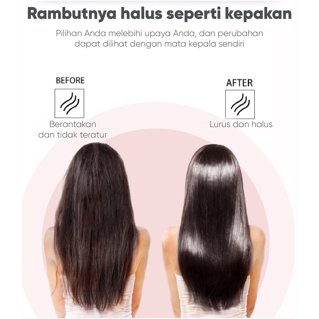 BOMIDI Catokan Rambut Hair Straightener HB1 Curler 2 In 1 Catokan Sisir Listrik