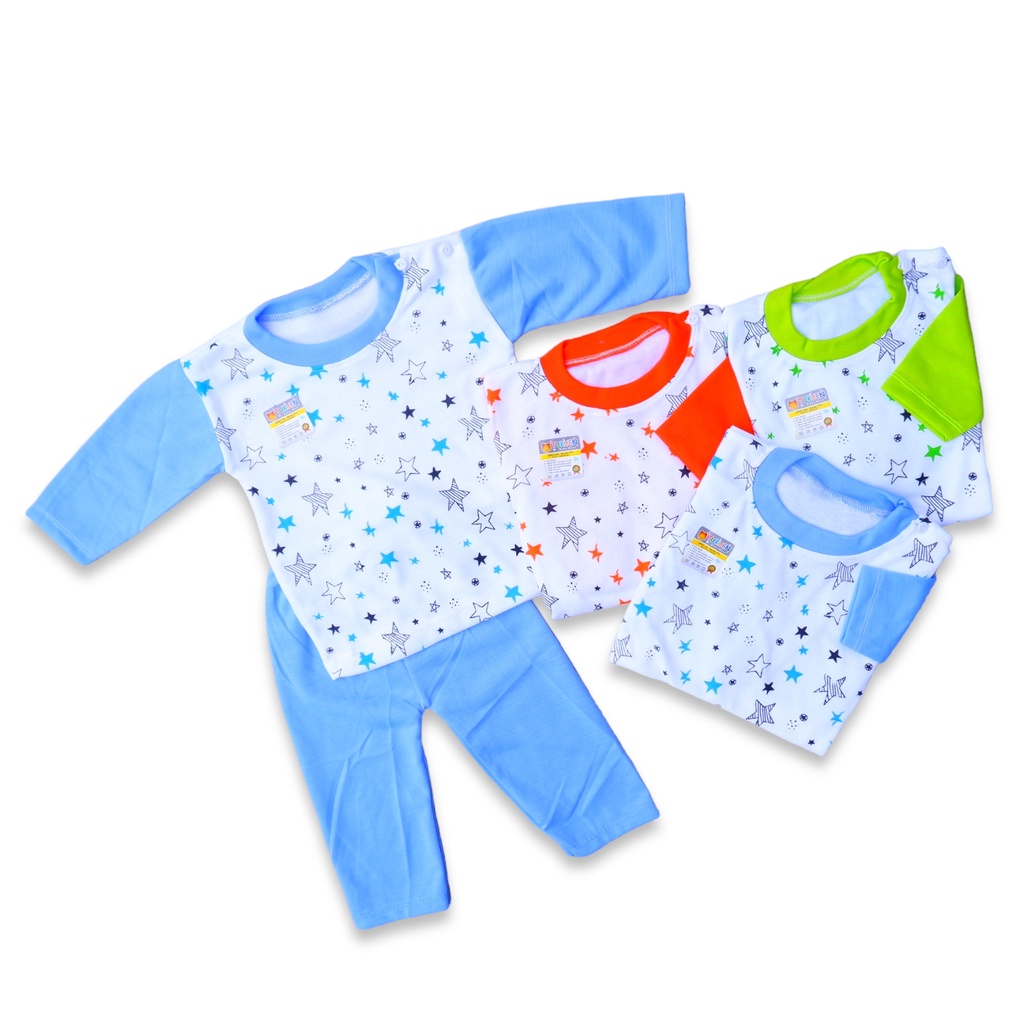 (NDL001)SET ISI 3 STELAN BAJU BAYI SNI 3-18 BULAN SERUNI BABY NDL KOMBI