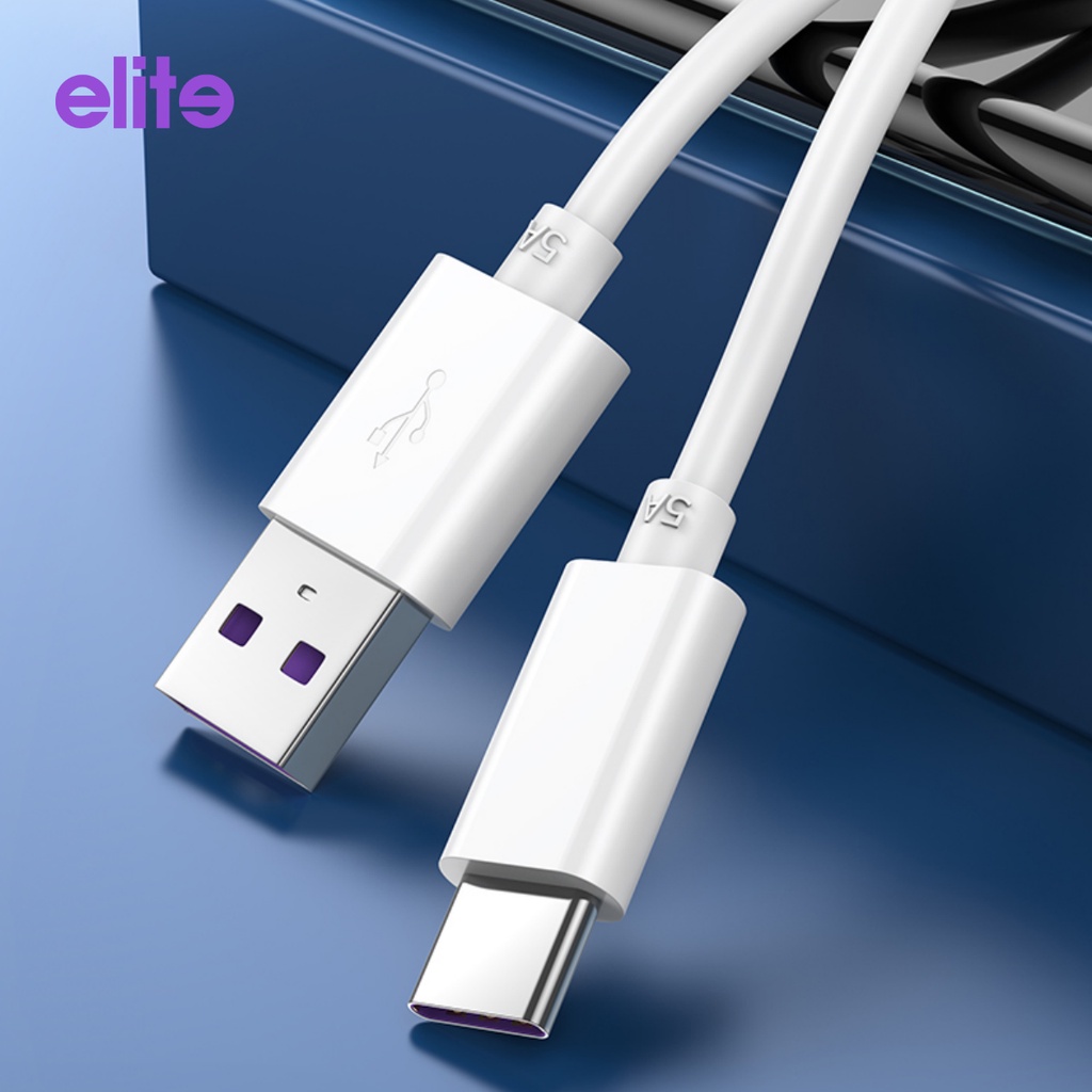 ELITE Kabel Data 5A Turbo Support Super Fast Charging 1Meter Usb Type C - Micro Usb 2.0 V8 Cable Charge Original