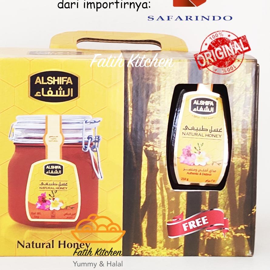 

♕ Al Shifa 1 kg Free 250 gr Natural Honey Import Arab Saudi Original Asifa ♜
