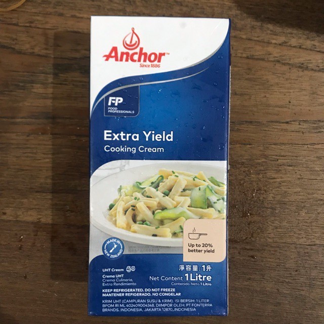 Anchor Extra Yield Cooking Cream 1lite!!