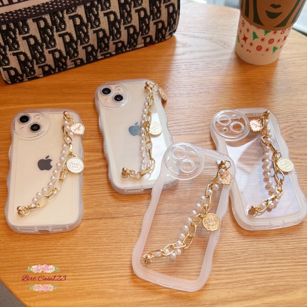 GC016 SOFTCASE WAVY GELOMBANG RANTAI MUTIARA FOR REALME 5 5I C3 9 9I 10 C11 C12 C25 C15 C20 C21 C21Y C25Y C30 C31 C35 NARZO 50I 50A PRIME BC7140