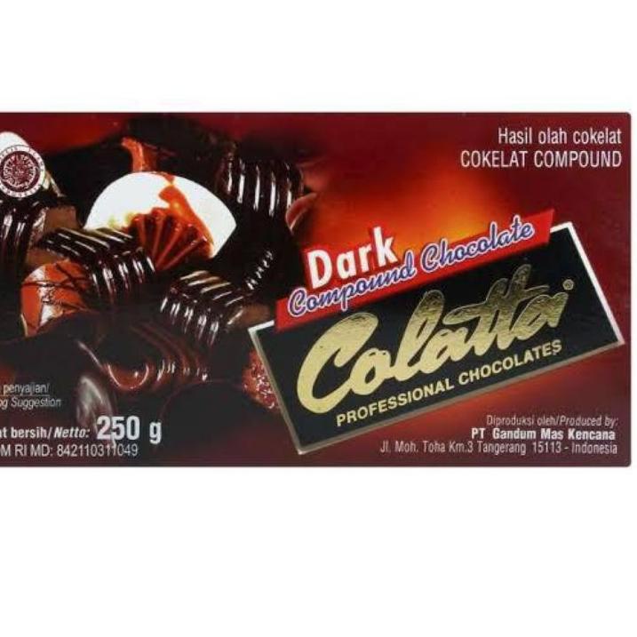 

Dijual kakak Collata Dark Compound Chocolate 250 Gram