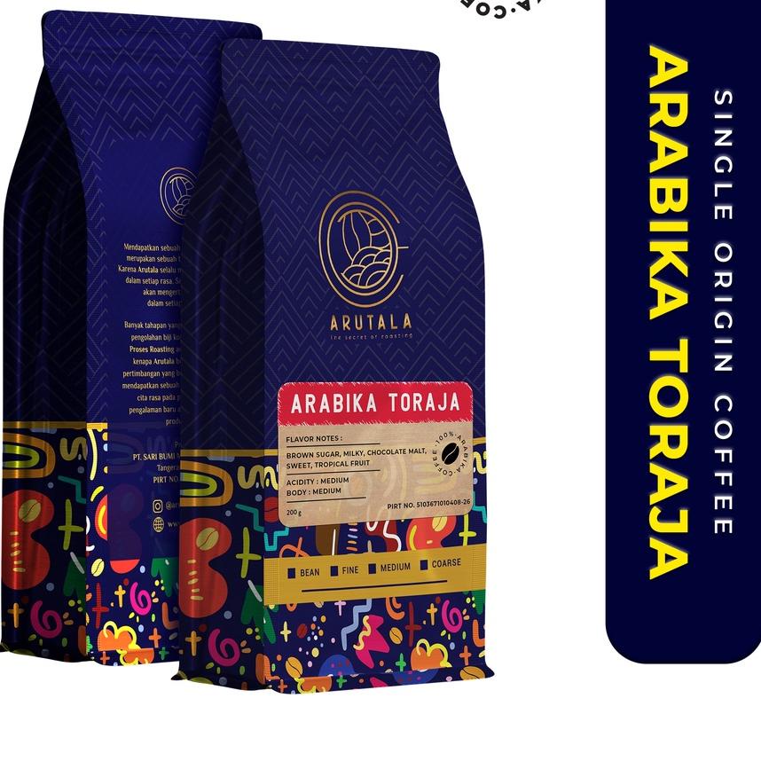 

➩ ARUTALA Kopi Arabika Toraja Sapan 200 gram ֍