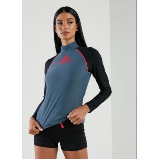 Baju Renang Wanita Adidas Rashguard Ls Top Only Swimsuit Storzarqilla