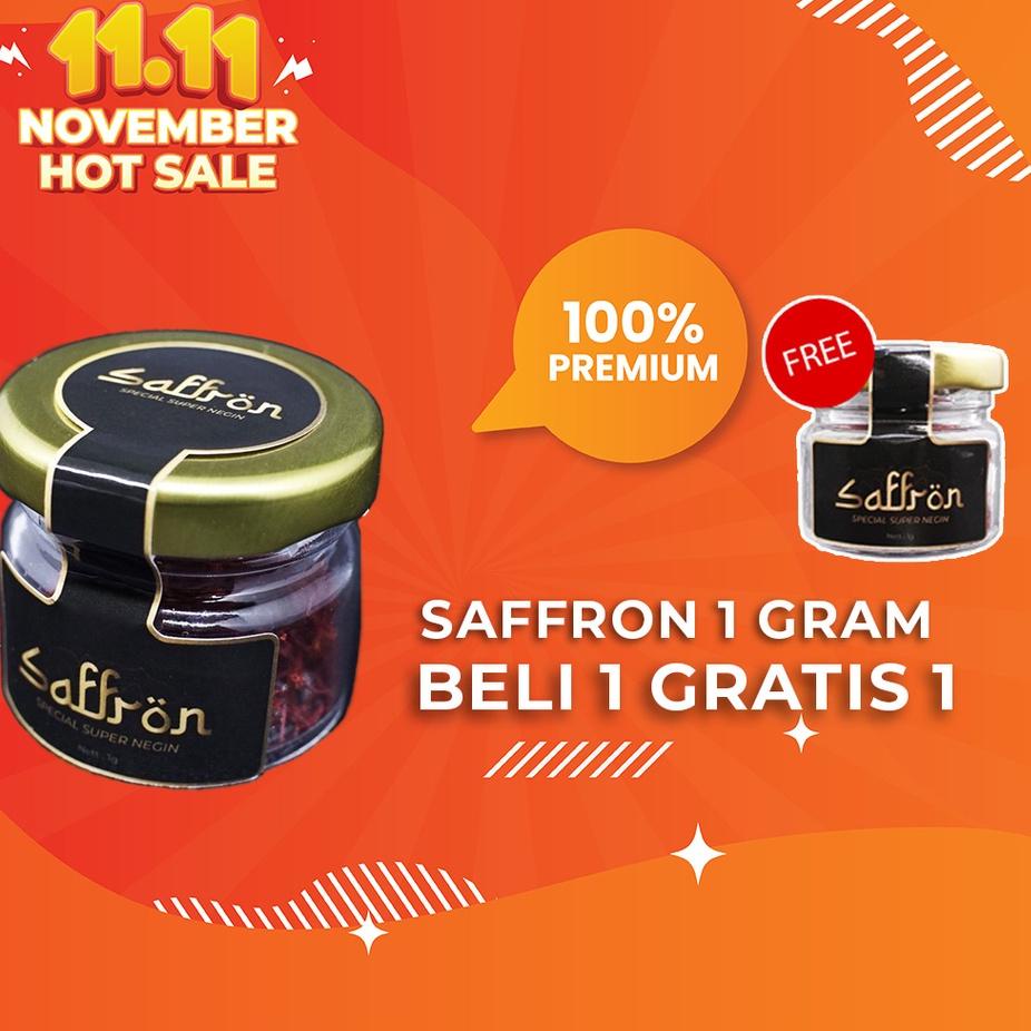 

❉ [ BELI 1 GRATIS 1 ] SAFFRON SPECIAL SUPER NEGIN 1 GRAM ORGANIC ORIGINAL IRAN - PREMIUM QUALITY 1 GR ←