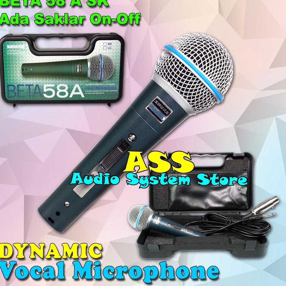 ♞ MIC KABEL BETA 58A SK + KOPER MICROPHONE KABEL BT58SK/ BT-58A LC / BETA58 SK ◄