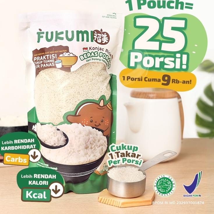 

✯ FUKUMI BERAS PORANG | BERAS SHIRATAKI | BERAS DIET 1kg ♨