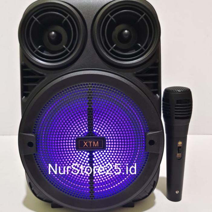 ➮ Speaker Bluetooth Portable XTM-3381 6,5 Inchi 1200W Bonus Mic /Salon Aktif /Musik Box Bluetooth Fu