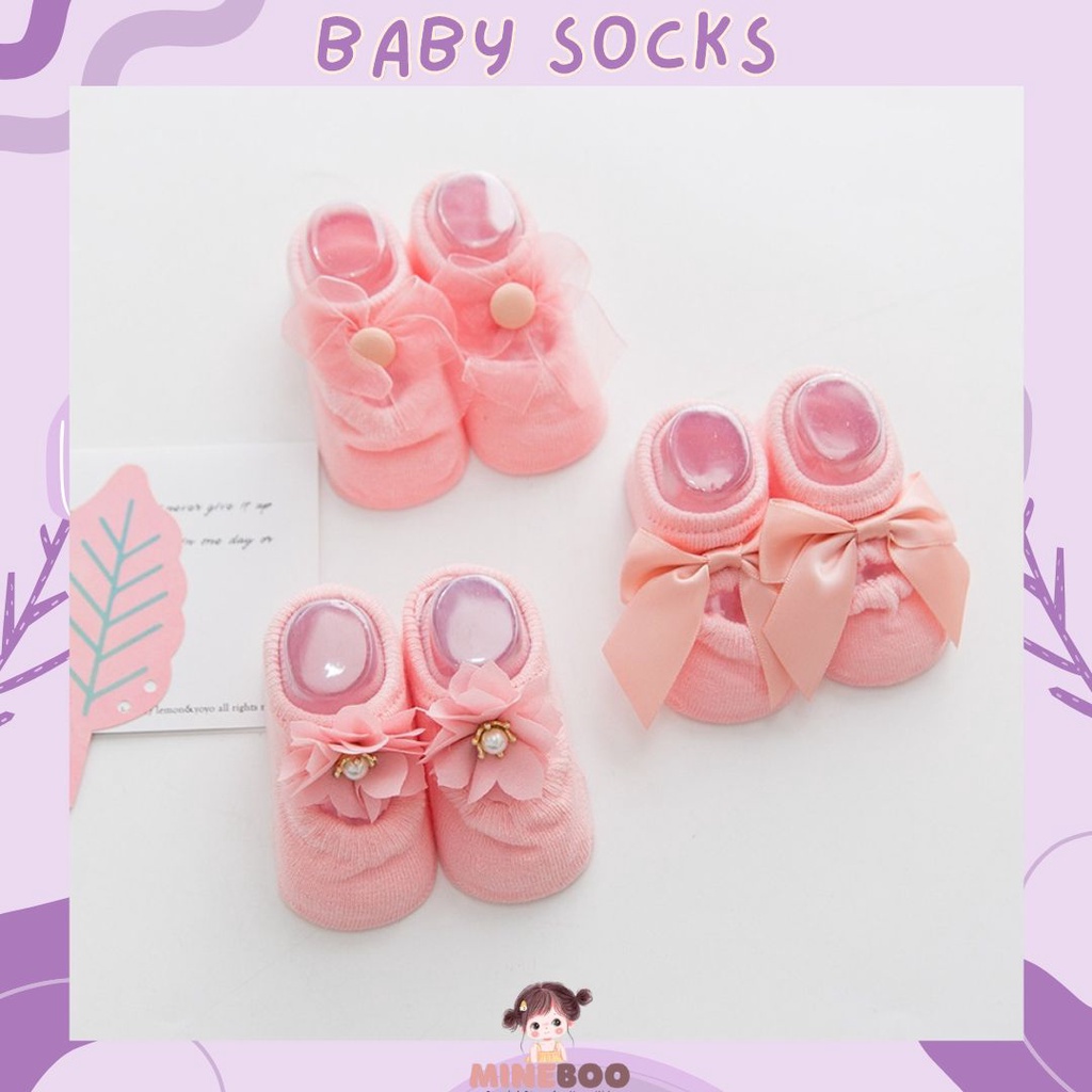 mineboo - A14 LALA PRINCESS Kaos kaki bayi perempuan kualitas premium motif 3 jenis(0-1th)