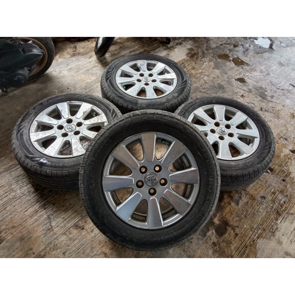 PELEK MOBIL OEM STANDAR CAMRY RING 16 SILVER INCLUDE BAN