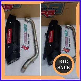 perkakas KNALPOT R9 MISANO SS BLACK NMAX OLD - KNALPOT R9 MISANO NMAX OLD INCLUDE DB KILLER 140ZZ3