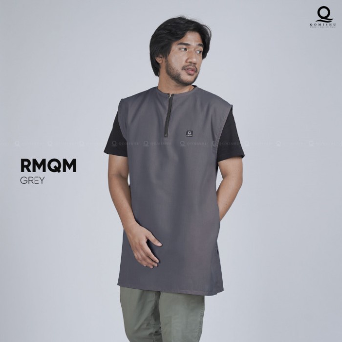 Rompi Sholat Rompi Sholat - Grey, XL(Q6E4) rompi sholat pria jumbo rompi shalat pria jaket rompi sho