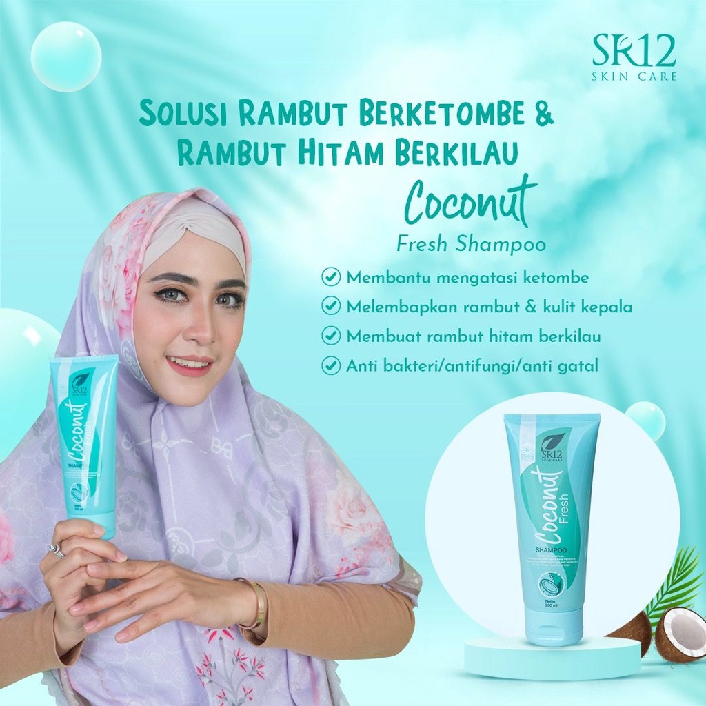 COCONUT FRESH SHAMPOO SR12 / SAMPO KELAPA / SHAMPO ANTI DANDRUFF / SHAMPO PALING AMPUH ATASI KETOMBE